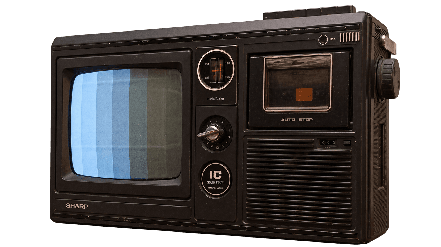 Sharp 9-inch television, radio and cassette combination unit